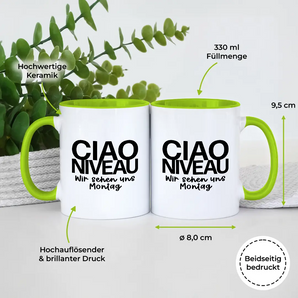 Ciao Niveau - Tasse #farbe_gruen