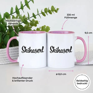 Skihaserl - Tasse #farbe_rosa