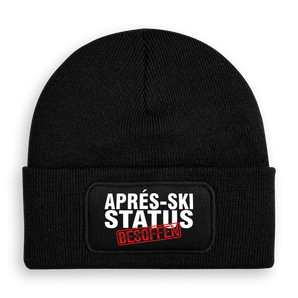 Aprés-Ski Status Besoffen - Beanie #farbe_schwarz