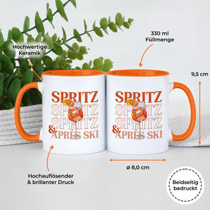 Spritz and Aprés-Ski - Tasse #farbe_orange