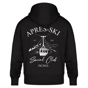 Aprés-Ski Social Club Personalisiert - Premium Oversized Hoodie #druck_hinten