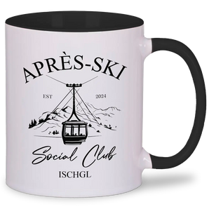 Aprés-Ski Social Club - Tasse Personalisiert #farbe_schwarz