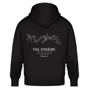 Ski Map Val d'Isére - Premium Oversized Hoodie #druck_hinten