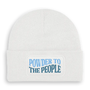 Powder to the people - Beanie #farbe_weiss