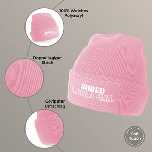 Shred like a girl - Beanie #farbe_rosa