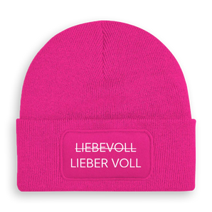 Lieber voll - Beanie #farbe_pink