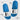 425-Schere-Stein-paar-Bier-Badelatschen #farbe_blau
