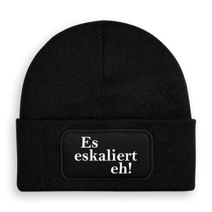 Es eskaliert eh! - Beanie #farbe_schwarz