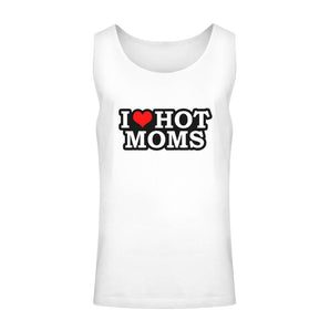 I Love Hot Moms - Unisex Relaxed Tanktop-3