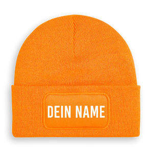 Personalisiertes Beanie #farbe_orange