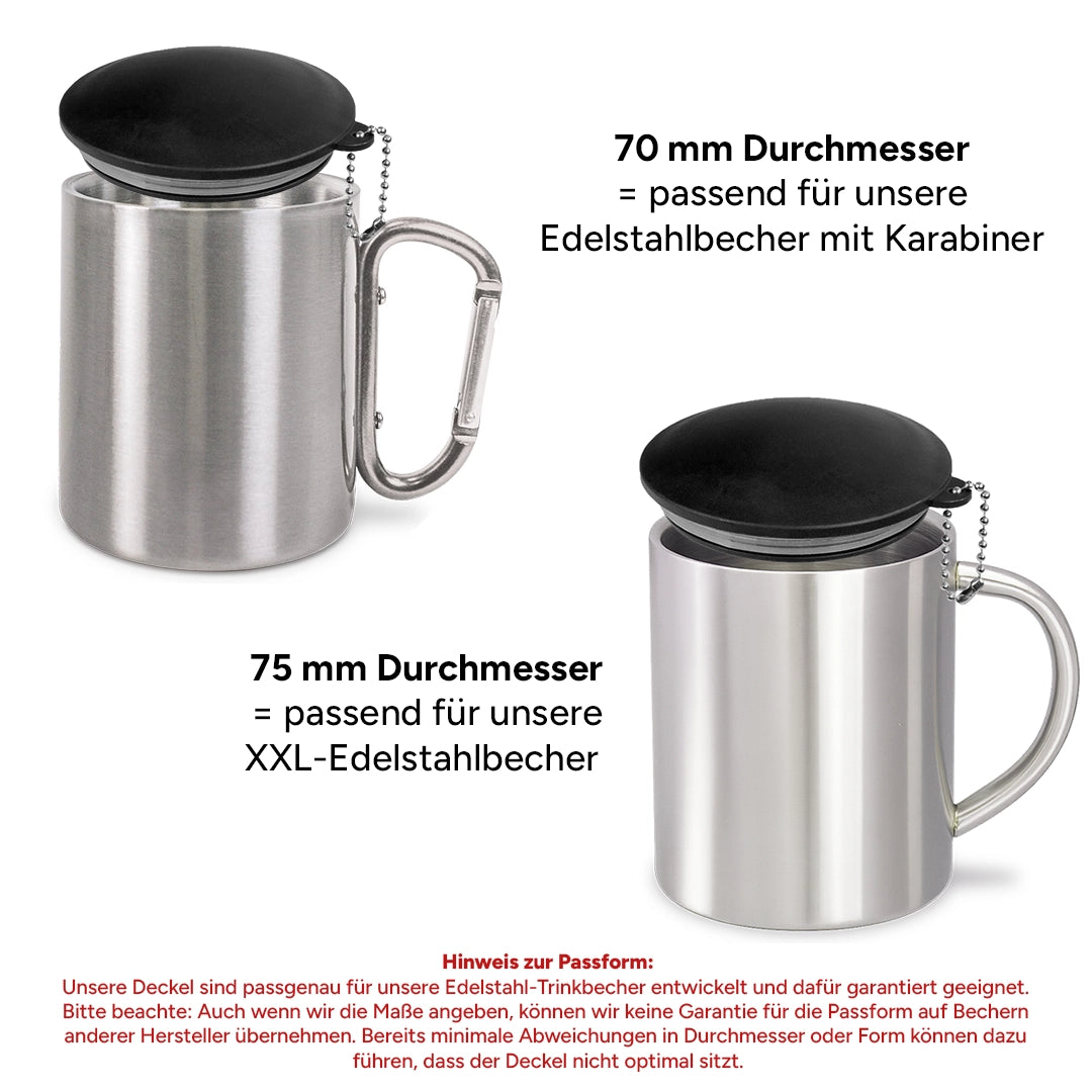 Deckel für Edelstahl-Trinkbecher – Prozente Momente®