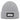 Ich hasse Menschen – Rippstrick-Beanie in Grau meliert, Ansicht 1 #farbe_grau-meliert