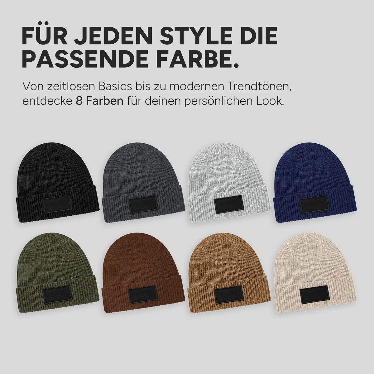 Acht Farben für deinen Look