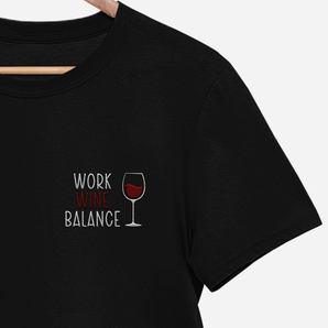 Work-Wine-Balance - Damen Premium Organic Shirt mit Stick