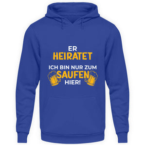 Er heiratet - Unisex Kapuzenpullover Hoodie-668