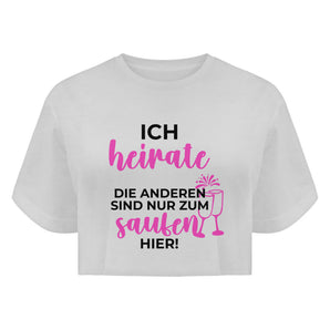 Ich heirate - Boyfriend Organic Crop Top-3