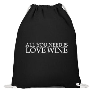 All you need is wine - Baumwoll Gymsac-16