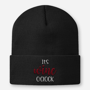 It-s Wine oclock  - Beanie Farbe Weiss