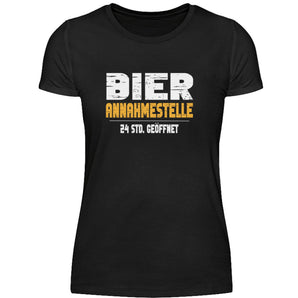Bier-Annahmestelle - Damenshirt-16