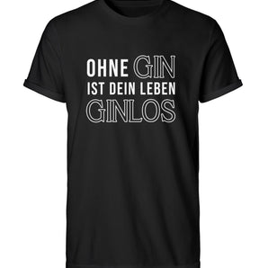 Ohne Gin ist dein Leben Ginlos - Herren RollUp Shirt-16