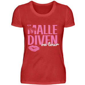 Malle Diven on tour - Damenshirt-4