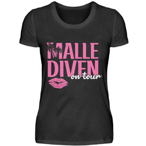 Malle Diven on tour - Damenshirt-16