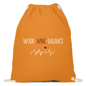 Work-Wine-Balance - Baumwoll Gymsac-20