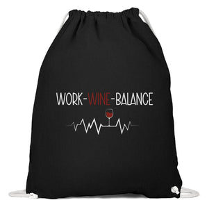 Work-Wine-Balance - Baumwoll Gymsac-16