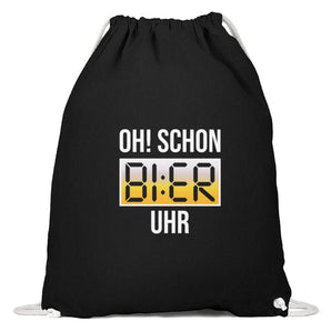 Oh! Schon Bier Uhr - Baumwoll Gymsac-16