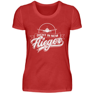 Dicht in nem Flieger - Damenshirt-4