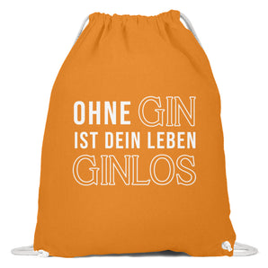 Ohne Gin ist dein Leben Ginlos - Baumwoll Gymsac-20