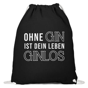 Ohne Gin ist dein Leben Ginlos - Baumwoll Gymsac-16
