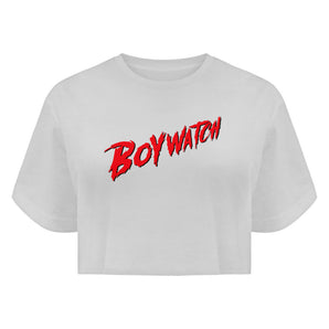 Boywatch - Boyfriend Organic Crop Top-3