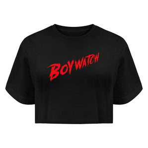 Boywatch - Boyfriend Organic Crop Top-16