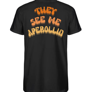 They see me aperolin Retro - Herren RollUp Shirt-16