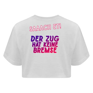 Saaach et! Der Zug hat keine Bremse - Boyfriend Organic Crop Top-3