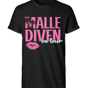 Malle Diven on tour - Herren RollUp Shirt-16