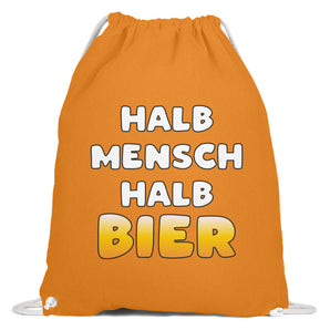 Halb Mensch Halb Bier - Baumwoll Gymsac-20