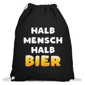 Halb Mensch Halb Bier - Baumwoll Gymsac-16