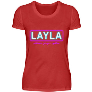 Layla - Schöner, jünger, geiler - Damenshirt-4