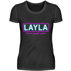 Layla - Schöner, jünger, geiler - Damenshirt-16