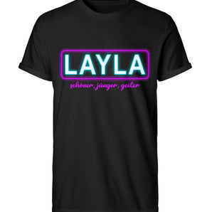 Layla - Schöner, jünger, geiler - Herren RollUp Shirt-16
