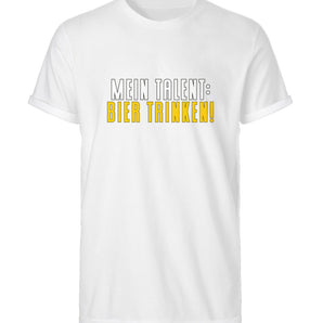 Mein Talent: Bier trinken - Herren RollUp Shirt-3