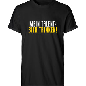 Mein Talent: Bier trinken - Herren RollUp Shirt-16