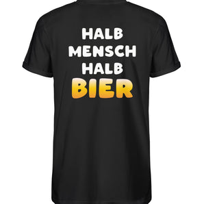 Halb Mensch Halb Bier - Herren RollUp Shirt-16
