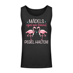 Mädels egal was kommt, Pegel halten! - Unisex Relaxed Tanktop-16