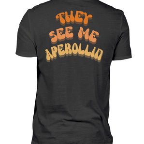 They see me aperolin Retro - Herren Shirt-16